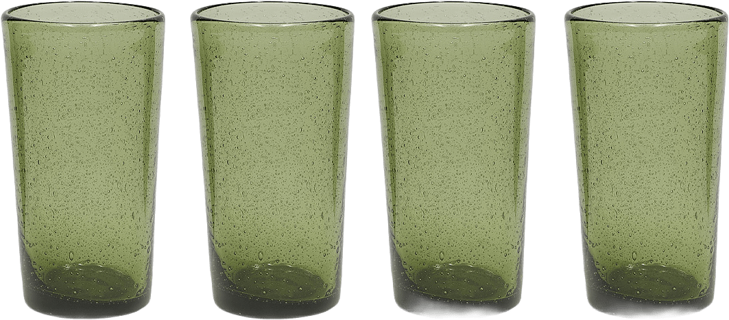 Kuki Highball Glass - Pack Of 4, från OYOY Living, i färgen green.
