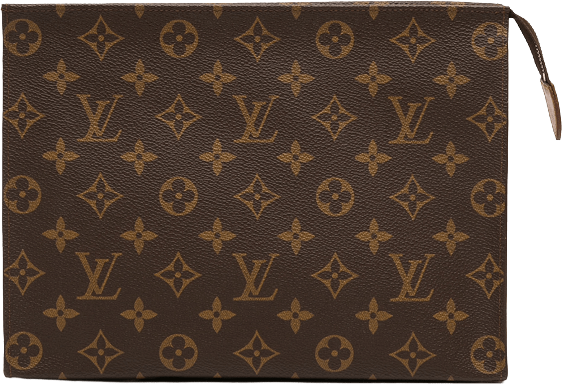 Louis Vuitton Monogram Toiletry Pouch 26, från Luxclusif, i färgen brown.