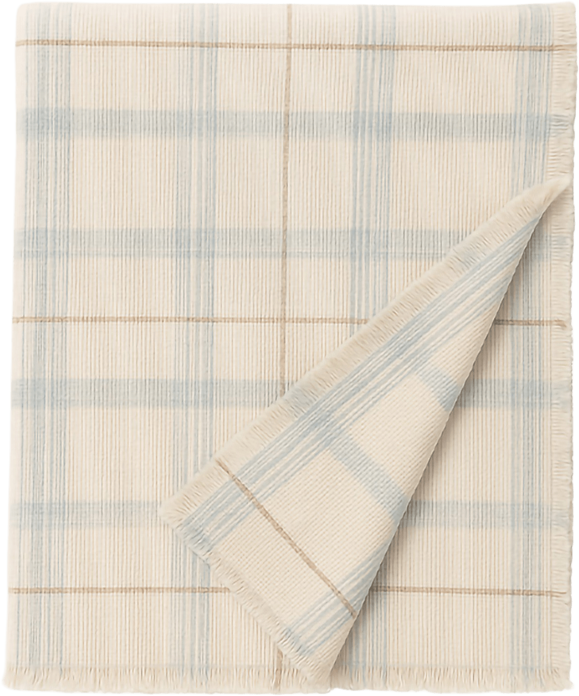 Handvävd Sängöverkast För Barn I Tartan, från LORENA CANALS, i färgen naturlig, blå salvia, vintageblå, ockra.