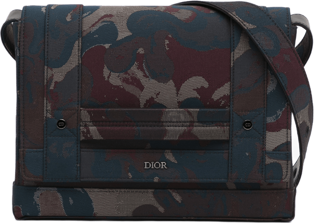 Dior X Peter Doig Messenger Bag, från Luxclusif, i färgen brown.