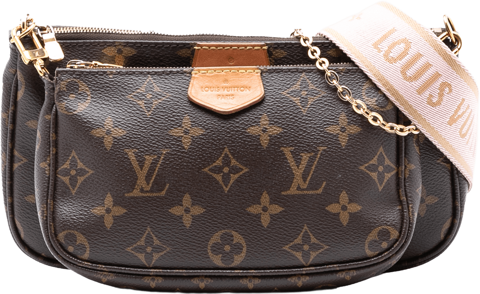 Louis Vuitton Monogram Multi Pochette Accessoires, från Luxclusif, i färgen brown.