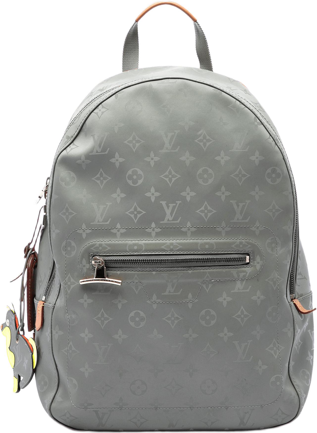 Louis Vuitton Monogram Titanium Backpack Pm, från Luxclusif, i färgen grå.