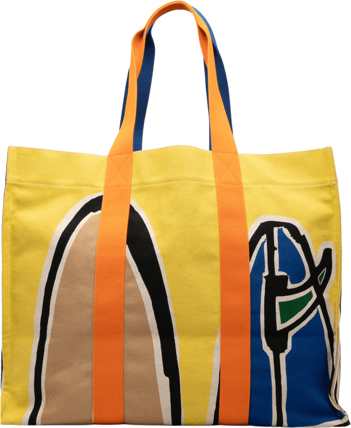 Hermès Toile 3 Surfs Beach Bag, från Luxclusif, i färgen yellow.