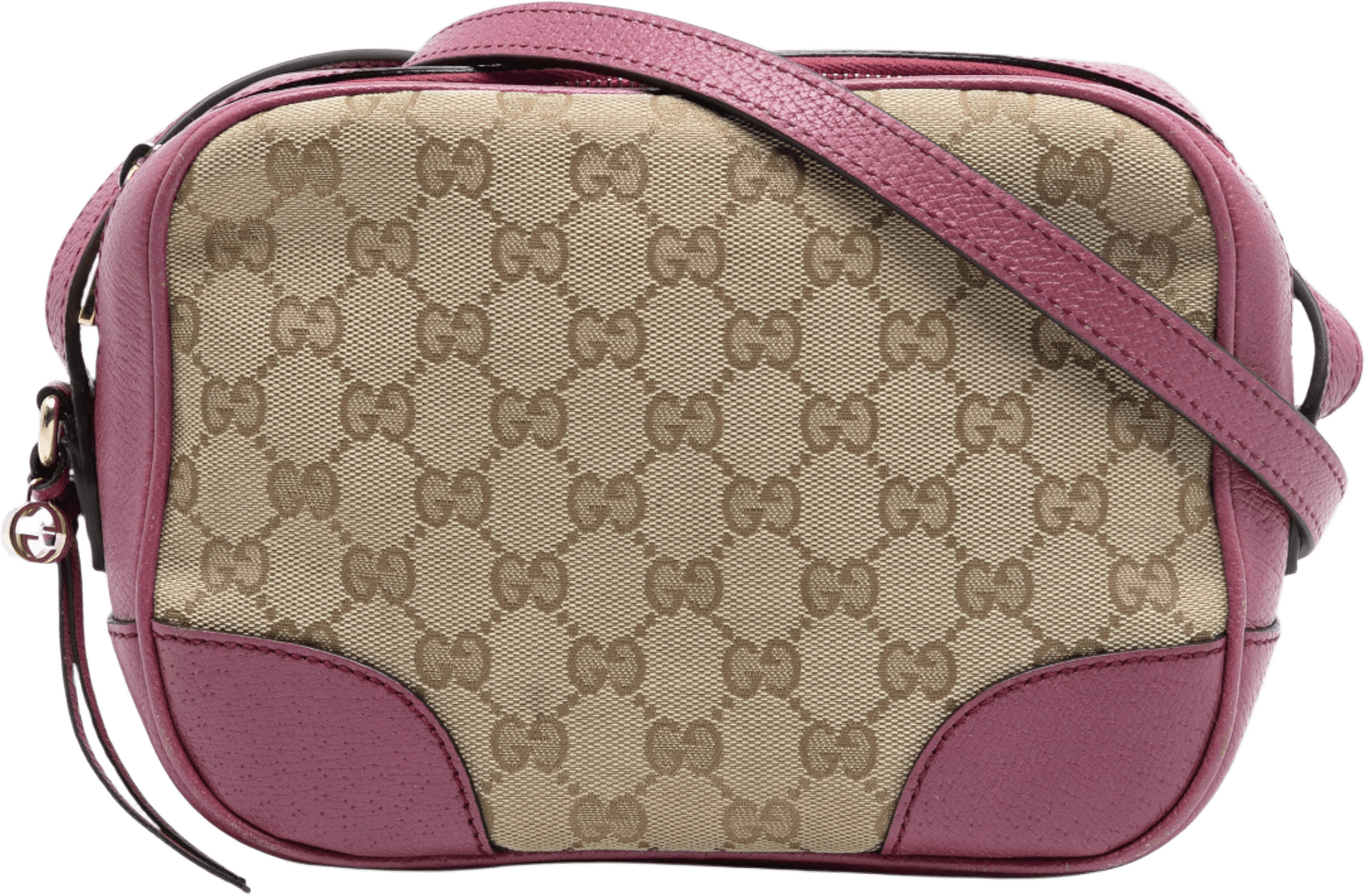 Gucci Gg Canvas Bree Crossbody, från Luxclusif, i färgen beige.