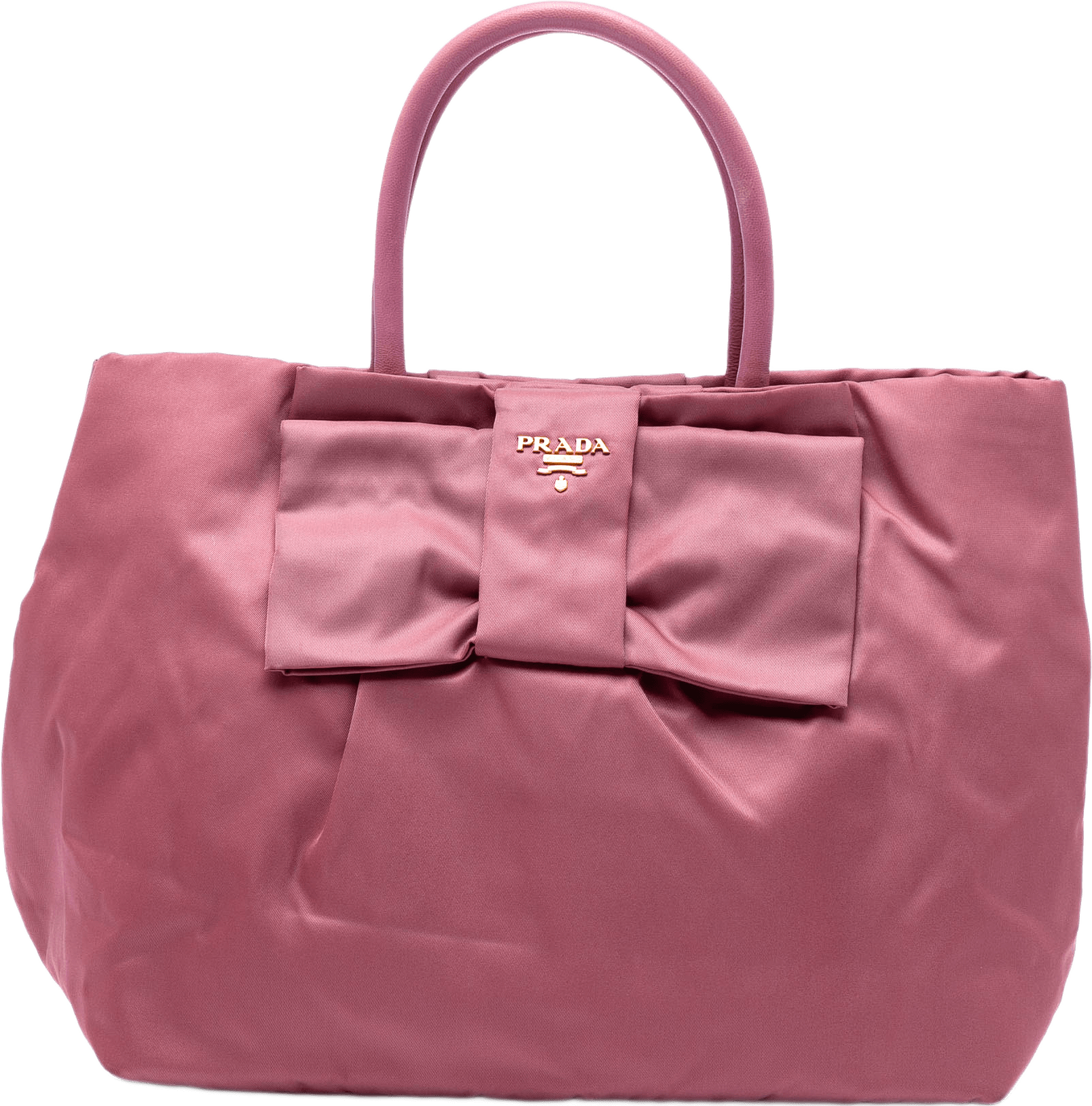 Prada Tessuto Fiocco Tote, från Luxclusif, i färgen lily.