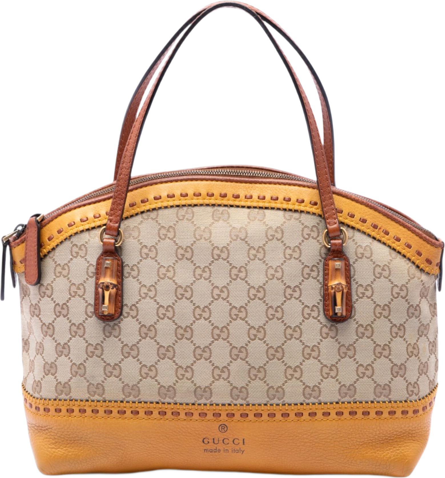 Gucci Gg Canvas Laidback Crafty Handbag, från Luxclusif, i färgen beige.