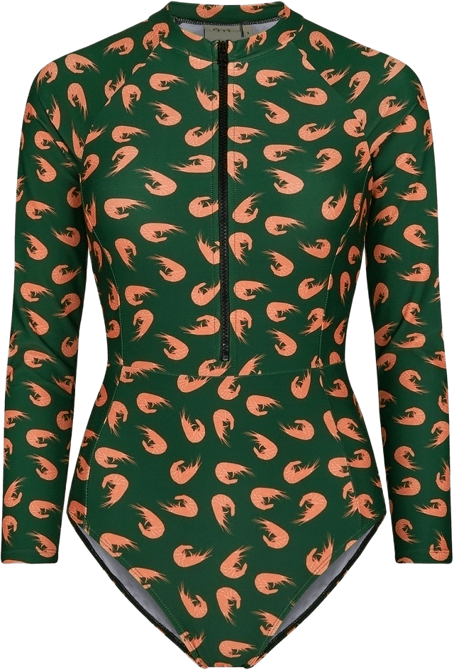 Surfdräkt Räka Grön