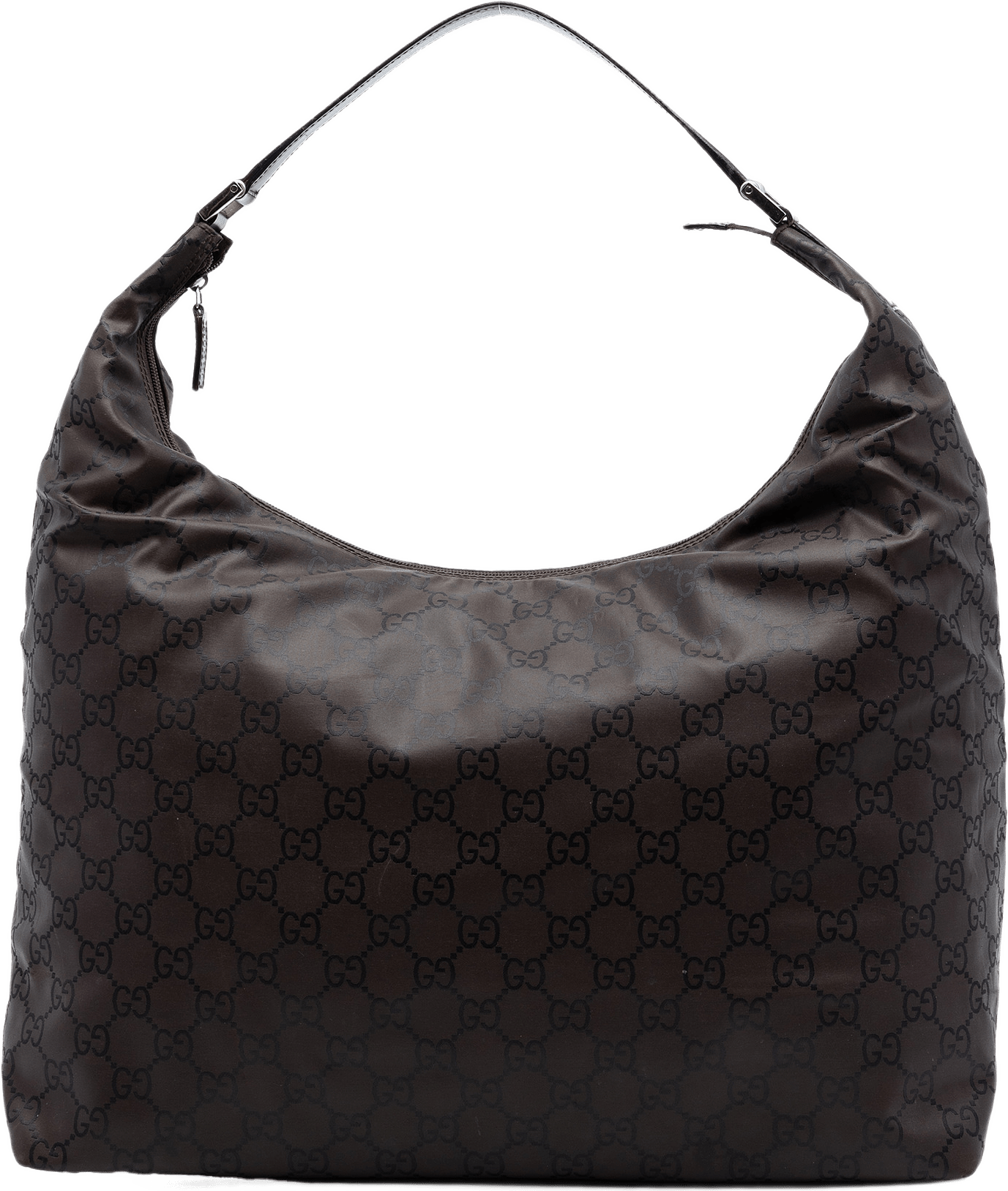 Gucci Gg Nylon Shoulder Bag, från Luxclusif, i färgen dark brown.