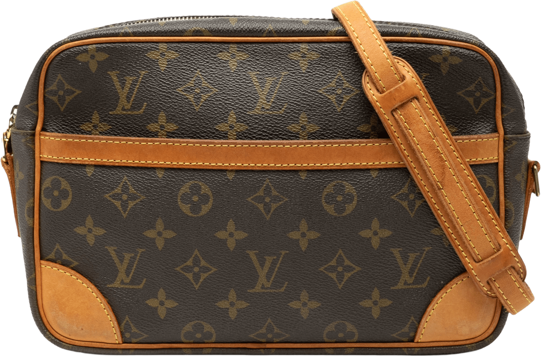 Louis Vuitton Monogram Trocadero 27, från Luxclusif, i färgen brown.