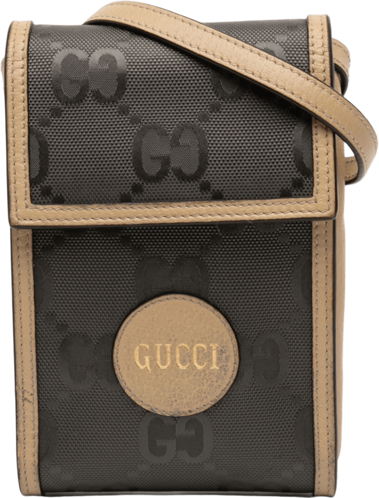 Gucci Off The Grid Mini Gg Econyl Crossbody, från Luxclusif, i färgen dark gray.