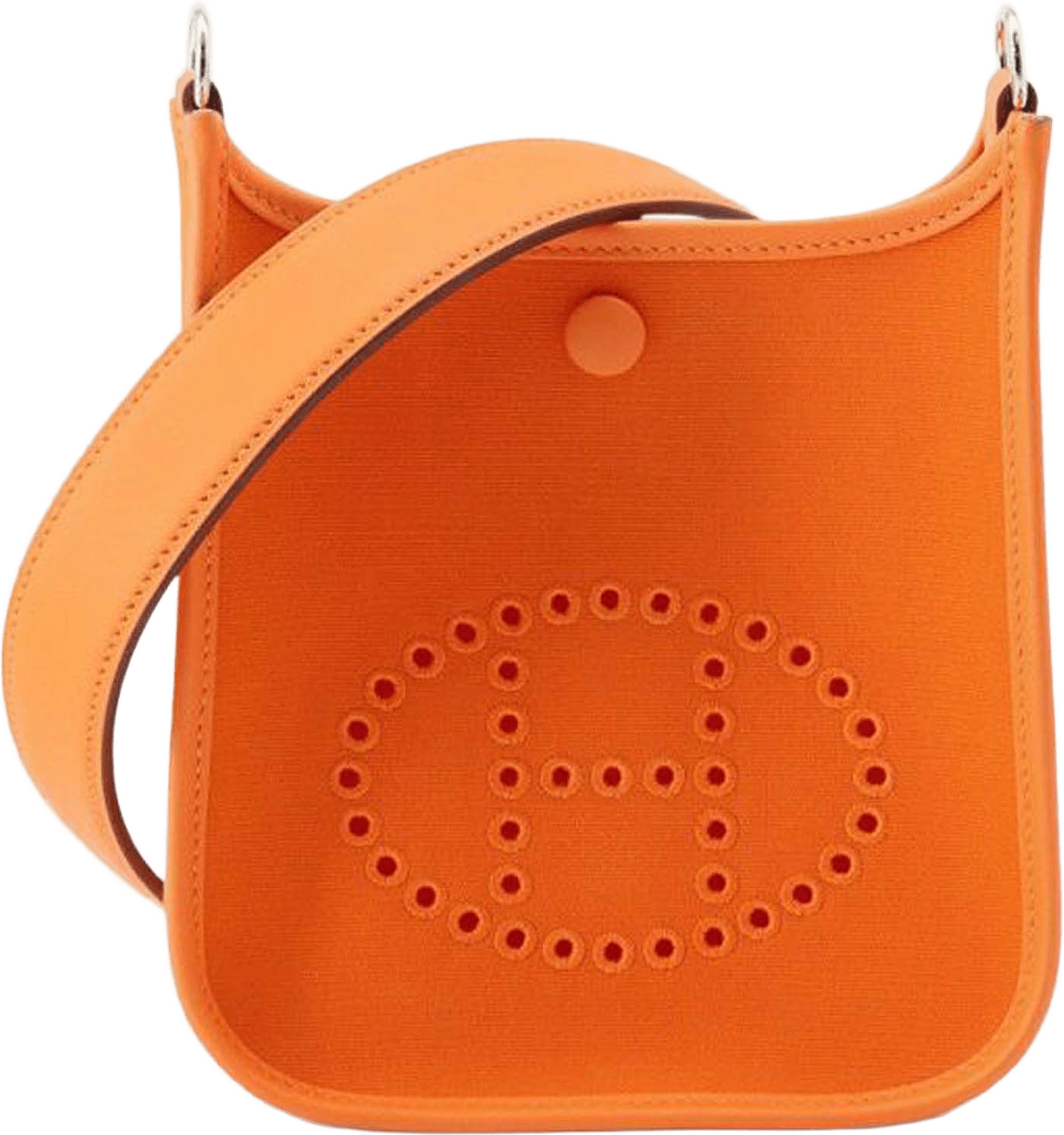 Hermès Toile Officier And Swift Neo Evelyne 16, från Luxclusif, i färgen orange.