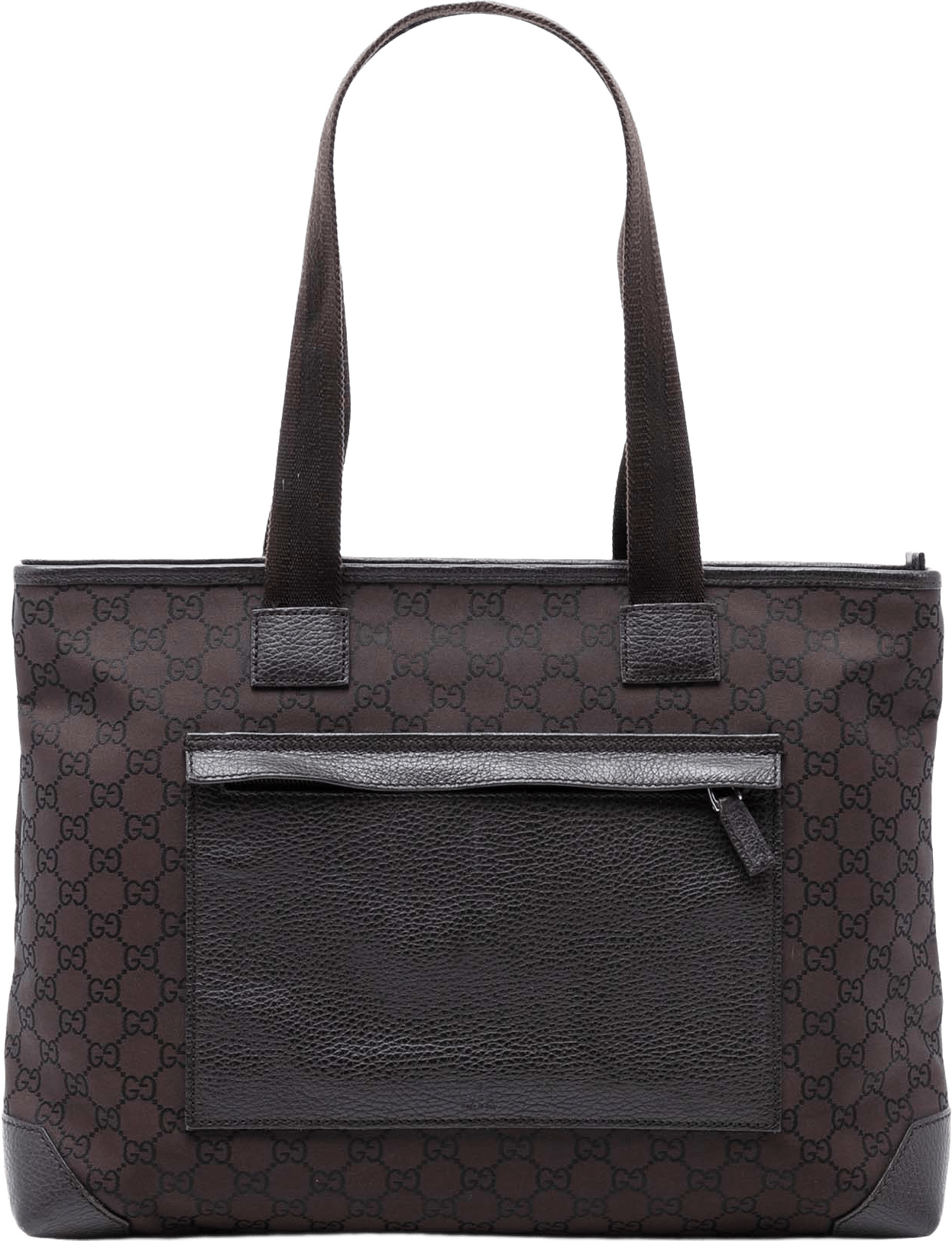 Gucci Gg Nylon Tote, från Luxclusif, i färgen dark brown.