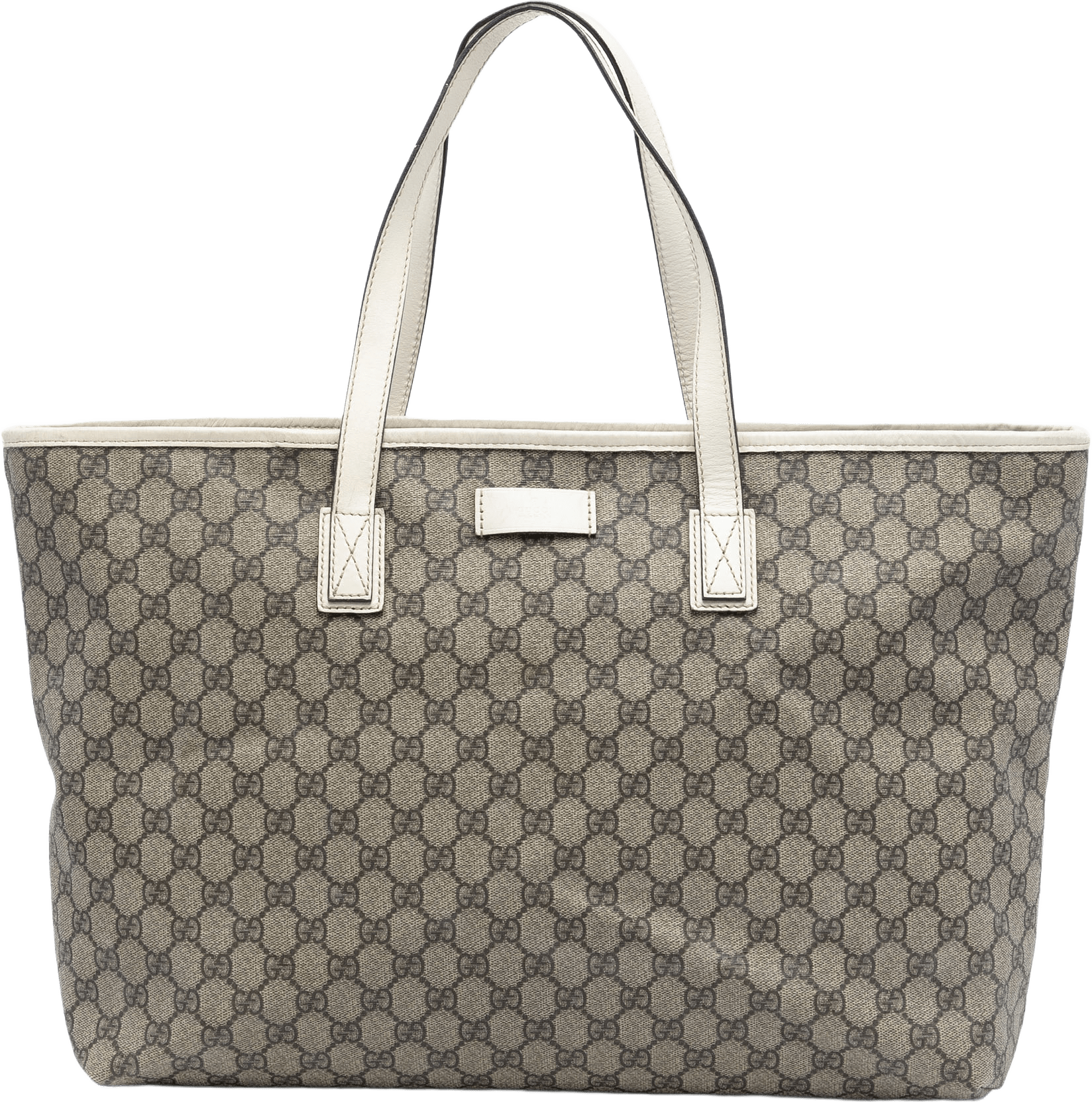 Gucci Gg Supreme Tote, från Luxclusif, i färgen beige.