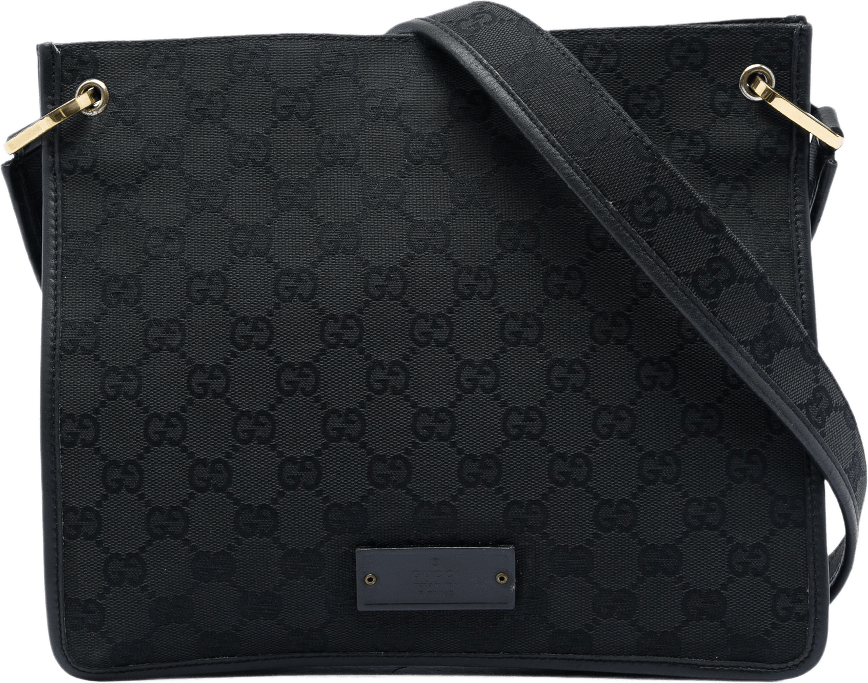 Gucci Gg Canvas Crossbody, från Luxclusif, i färgen black.