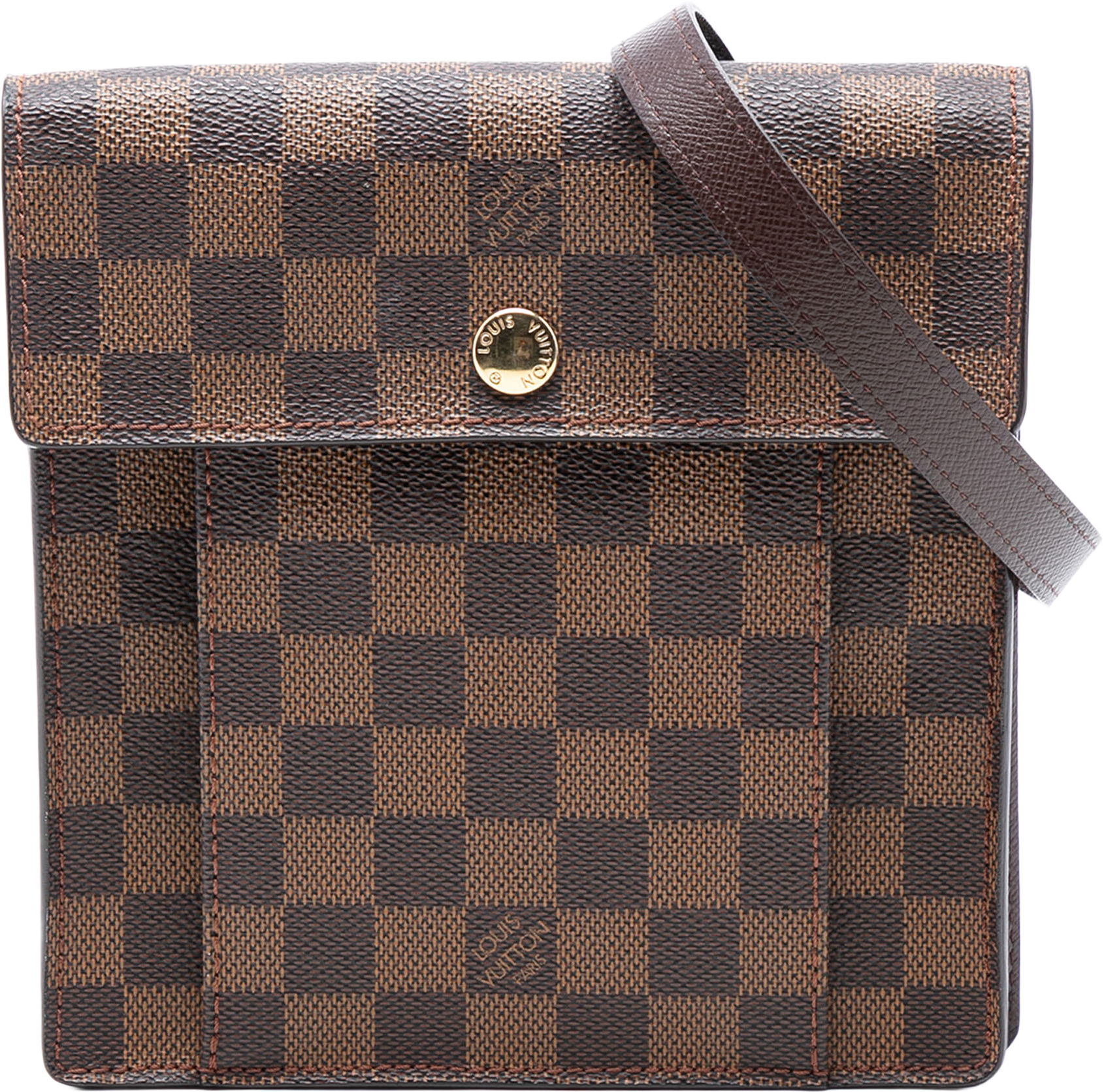 Louis Vuitton Damier Ebene Pimlico, från Luxclusif, i färgen brown.