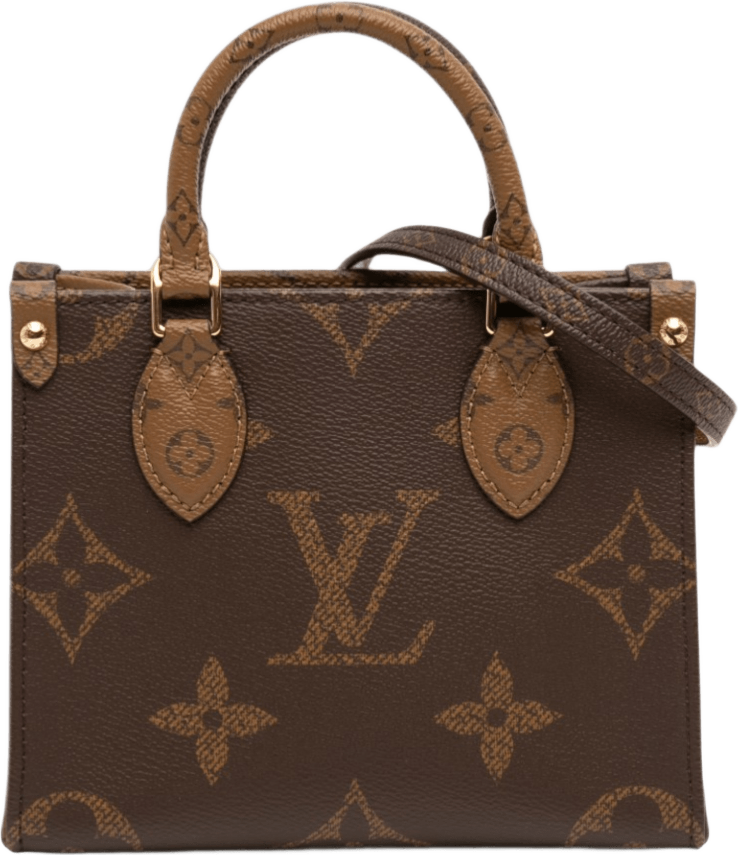 Louis Vuitton Monogram Reverse Onthego Bb, från Luxclusif, i färgen brown.
