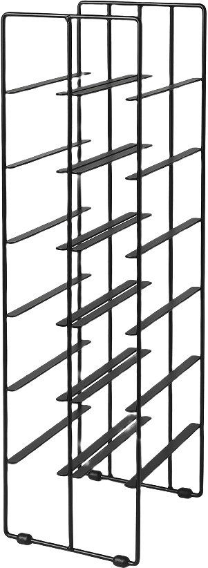 PILARE Vinställ 12 Flaskor, från Blomus, i färgen black steel.