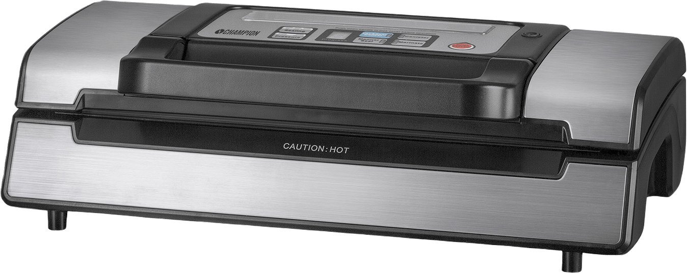 Vakuumförpackare Pro 20l/min, från Champion Nordic, i färgen rostfri/svart.