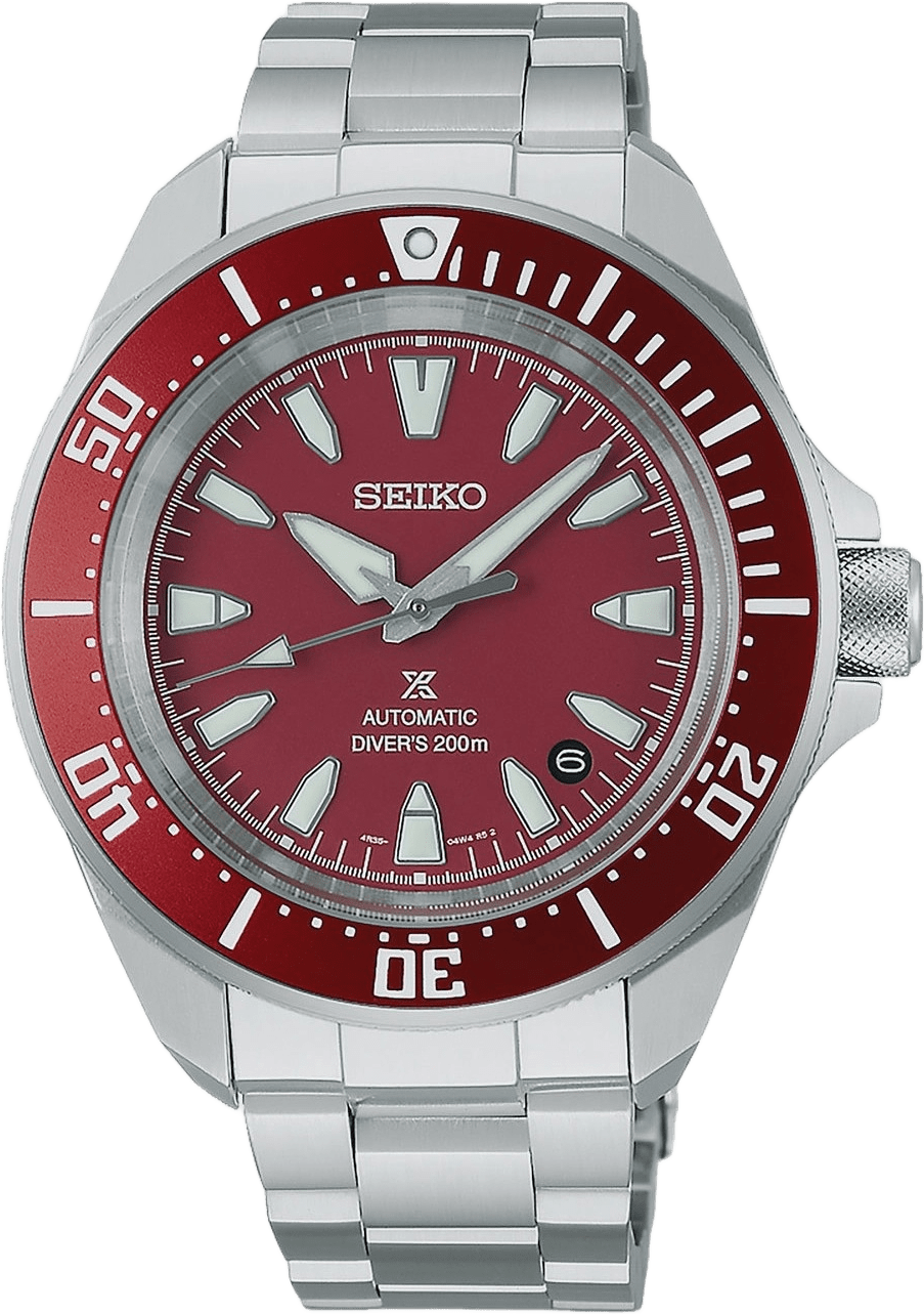 Seiko Prospex Vinröd/stål, Stållänk - Srpl11k1, från Seiko, i färgen 1.