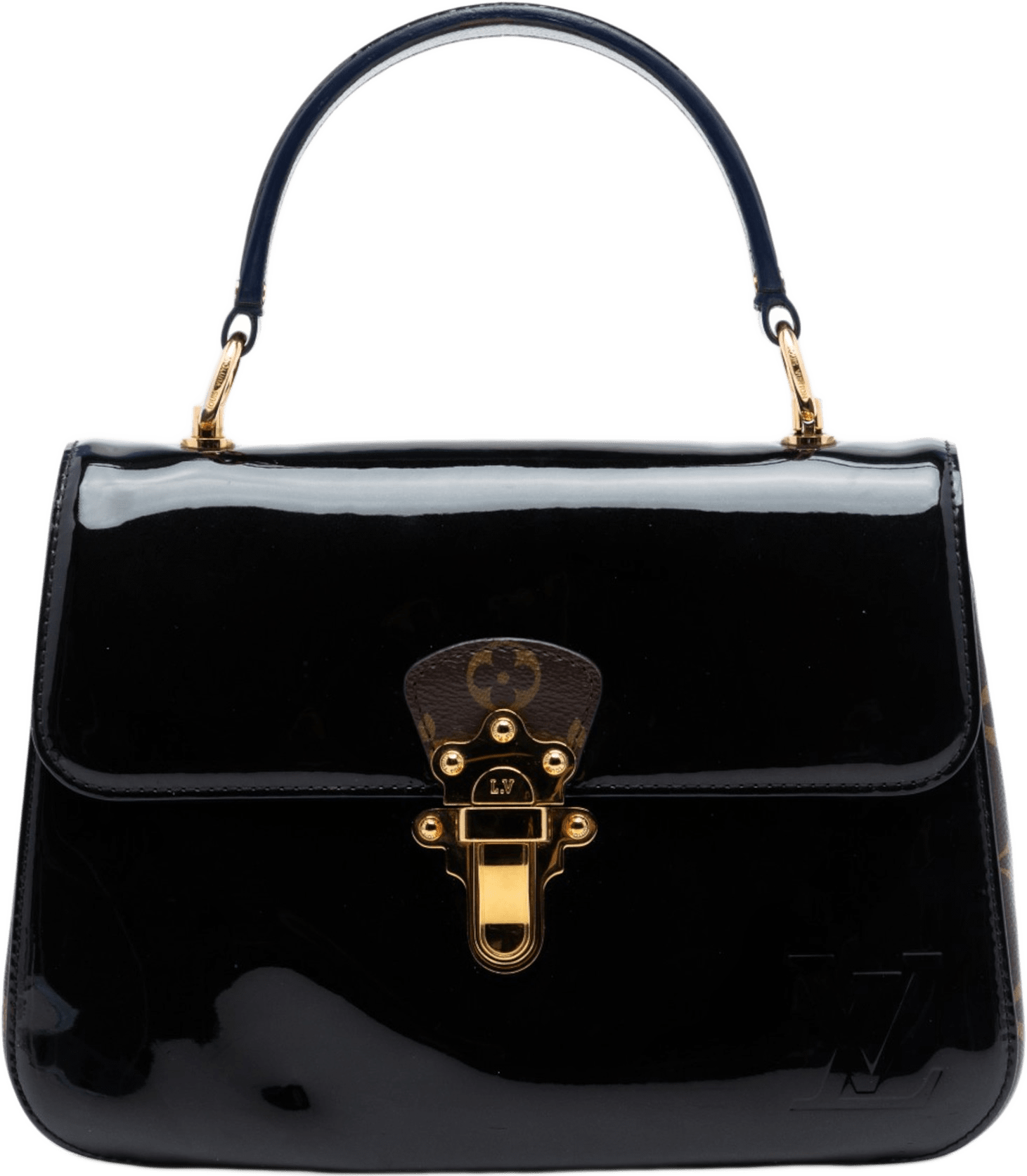 Louis Vuitton Vernis Cherrywood Pm, från Luxclusif, i färgen black.