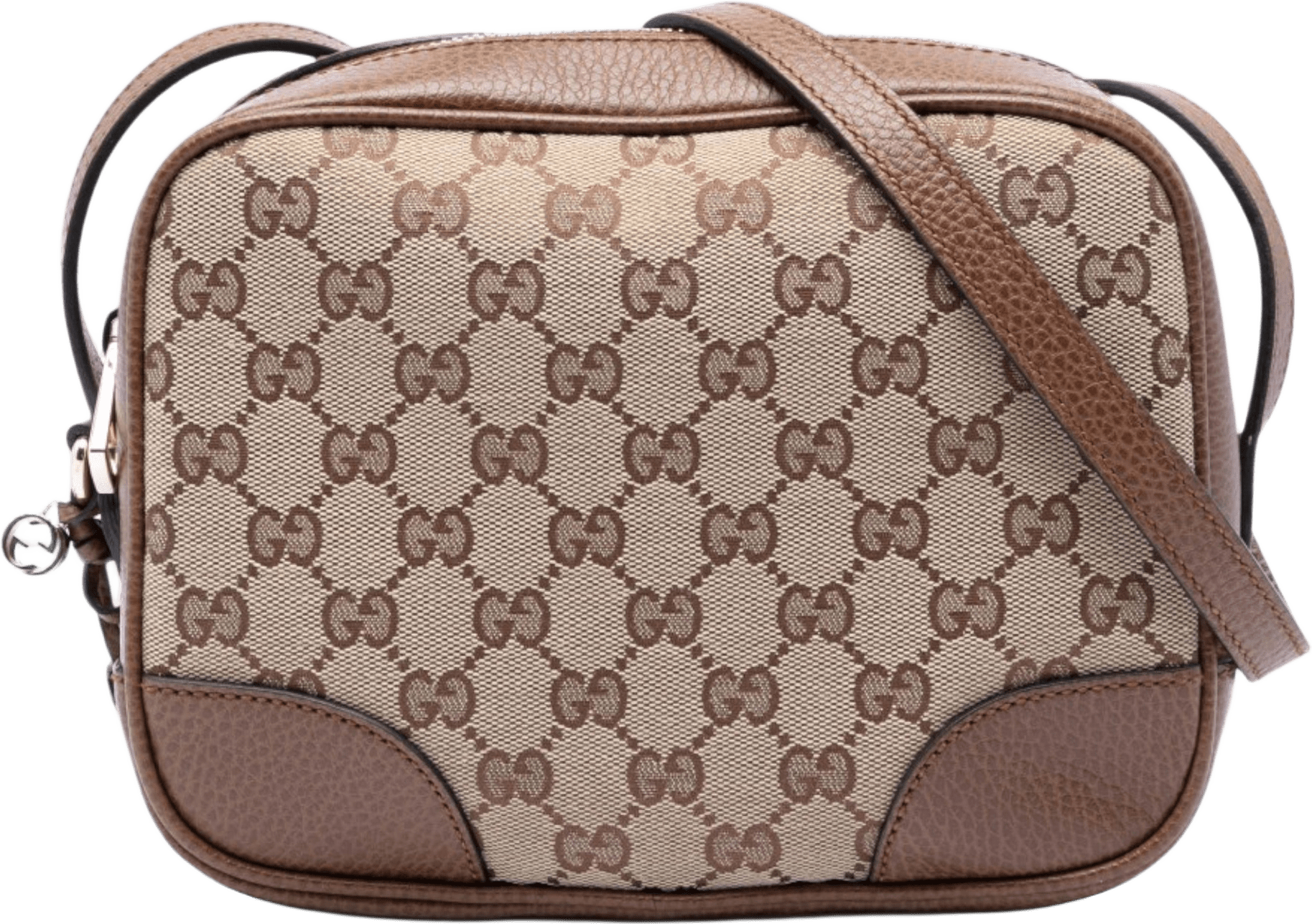 Gucci Gg Canvas Bree Crossbody, från Luxclusif, i färgen beige.