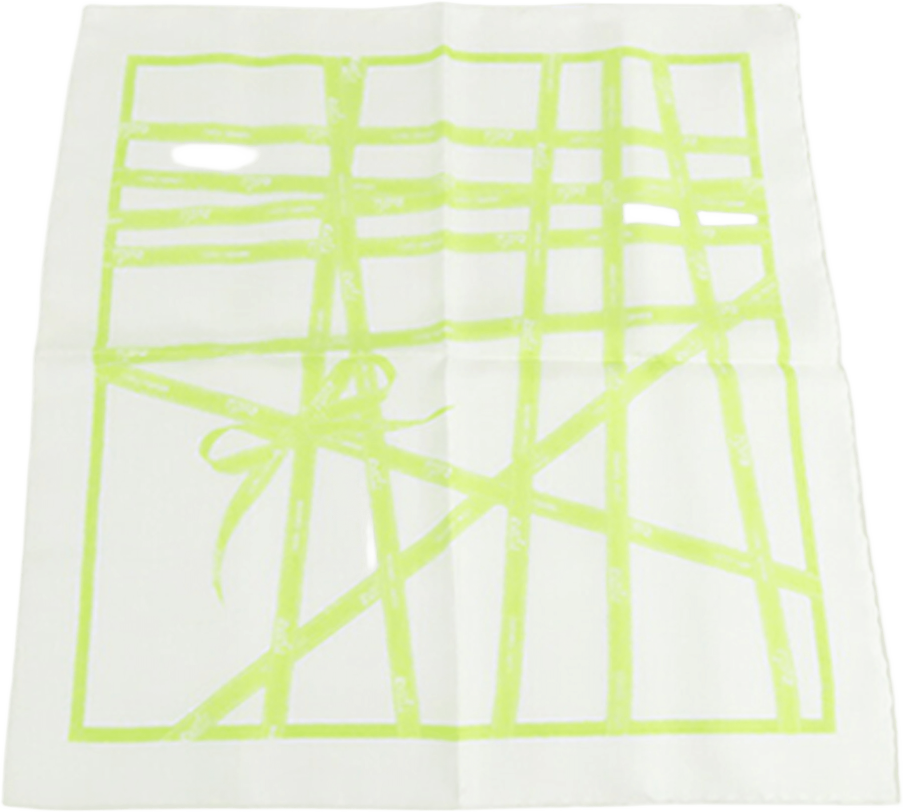 Hermès Bolduc Silk Scarf 45, från Luxclusif, i färgen white.