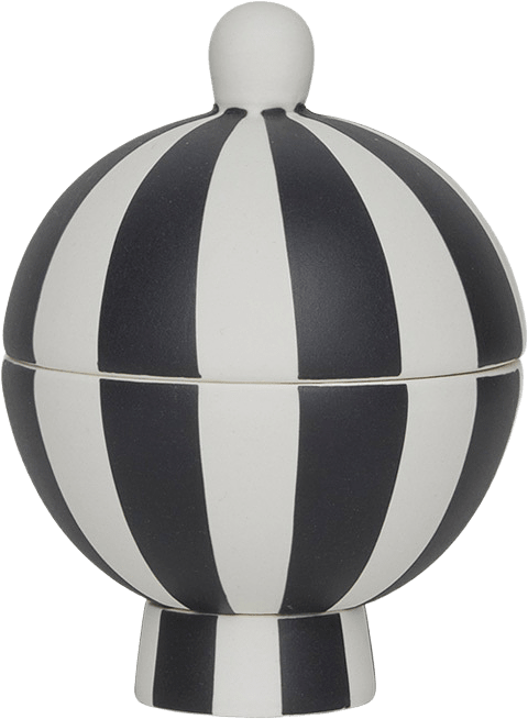 Toppu Bonbonniere, från OYOY Living, i färgen white,black.