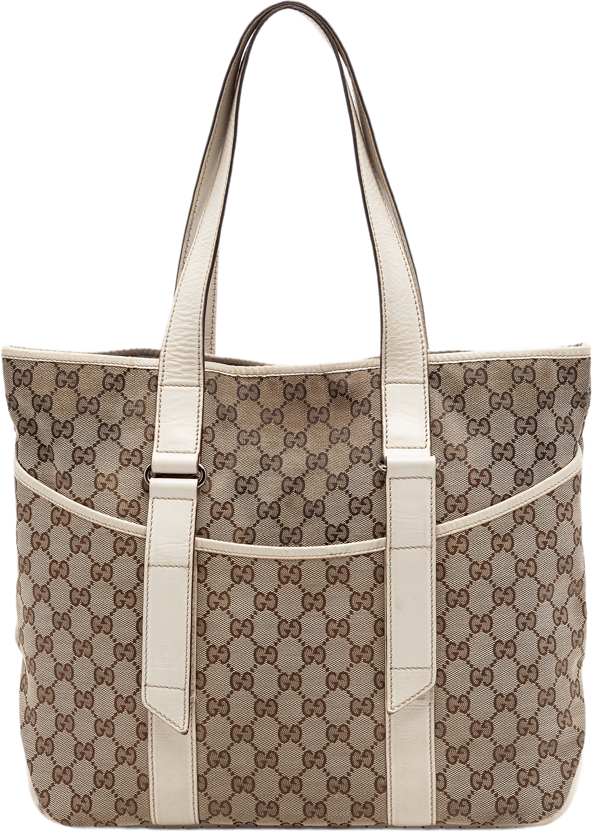Gucci Gg Canvas Tote, från Luxclusif, i färgen beige.
