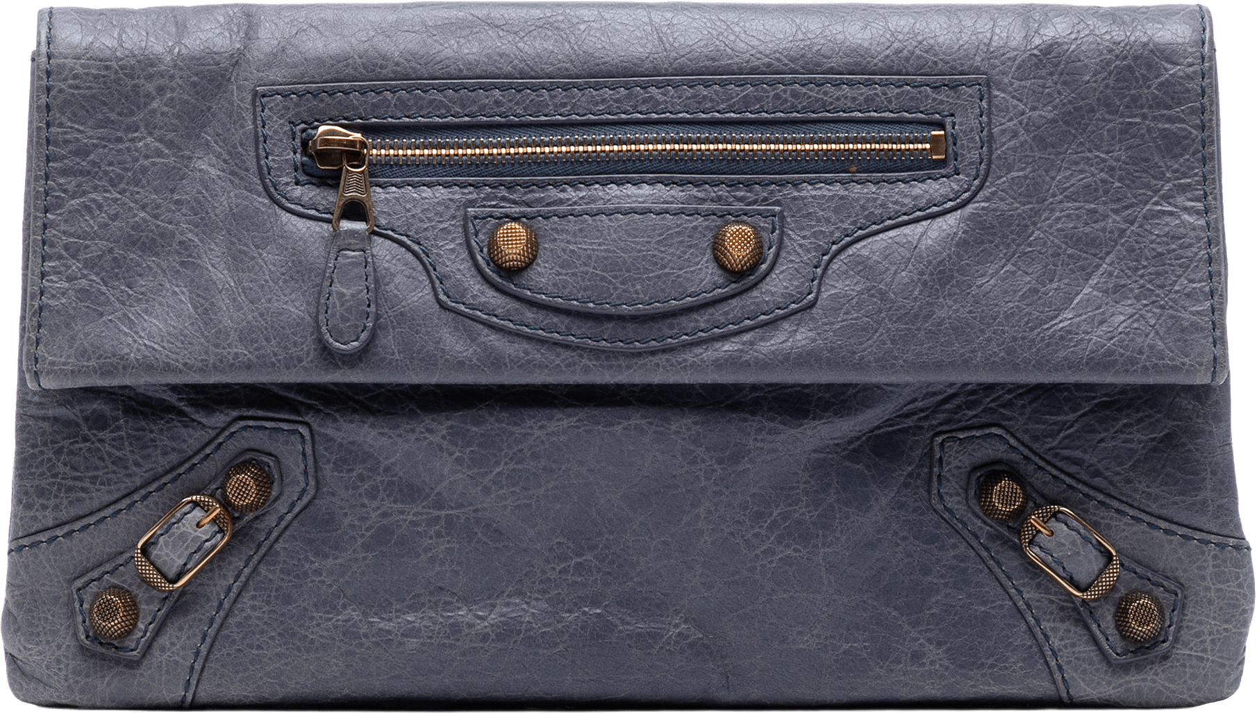 Balenciaga Lambskin Motocross Giant 12 Envelope Clutch, från Luxclusif, i färgen lilac.