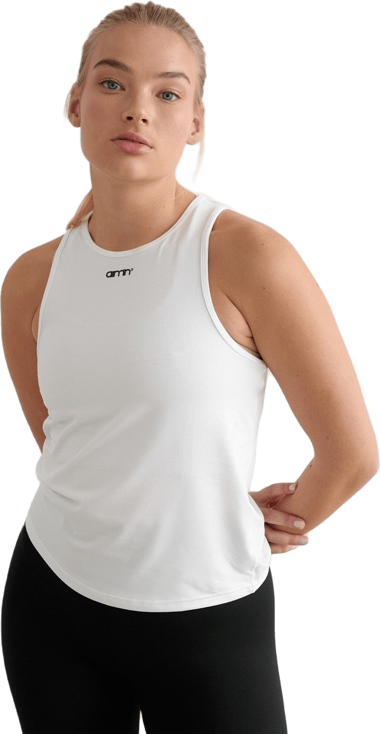 White Soft Basic Singlet