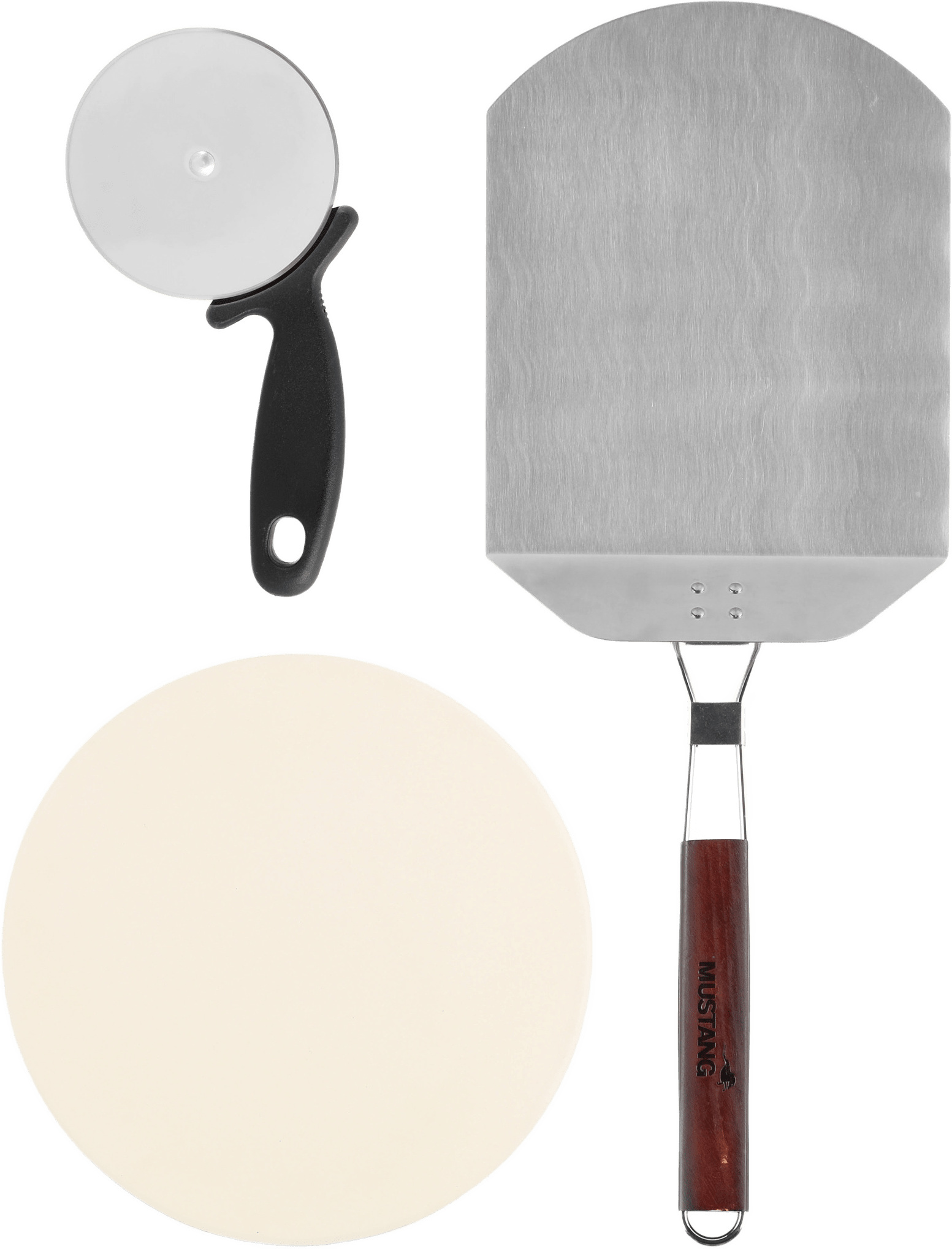 Pizza Baking Set, från Mustang, i färgen silver/svart.