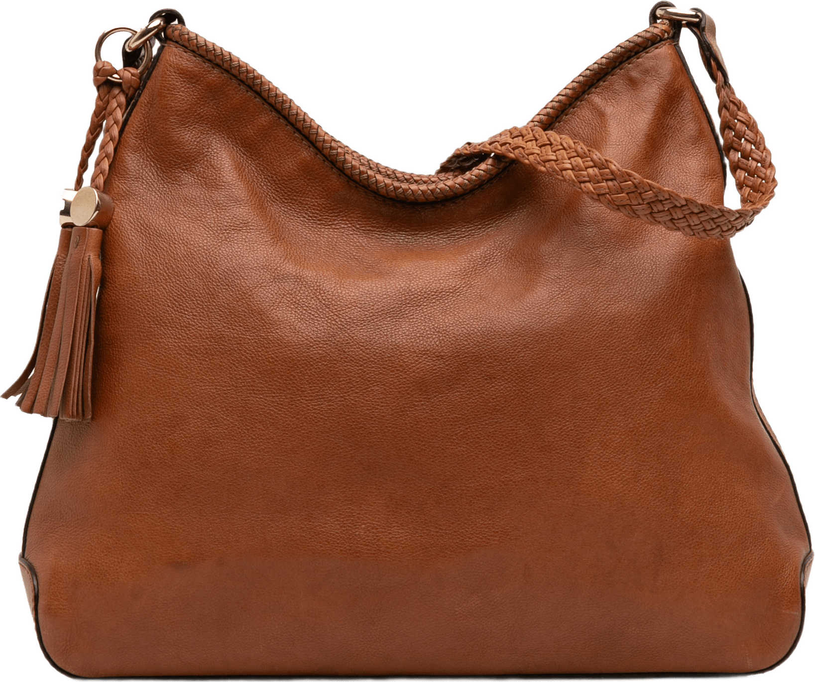Gucci Leather Marrakech Shoulder Bag, från Luxclusif, i färgen brown.