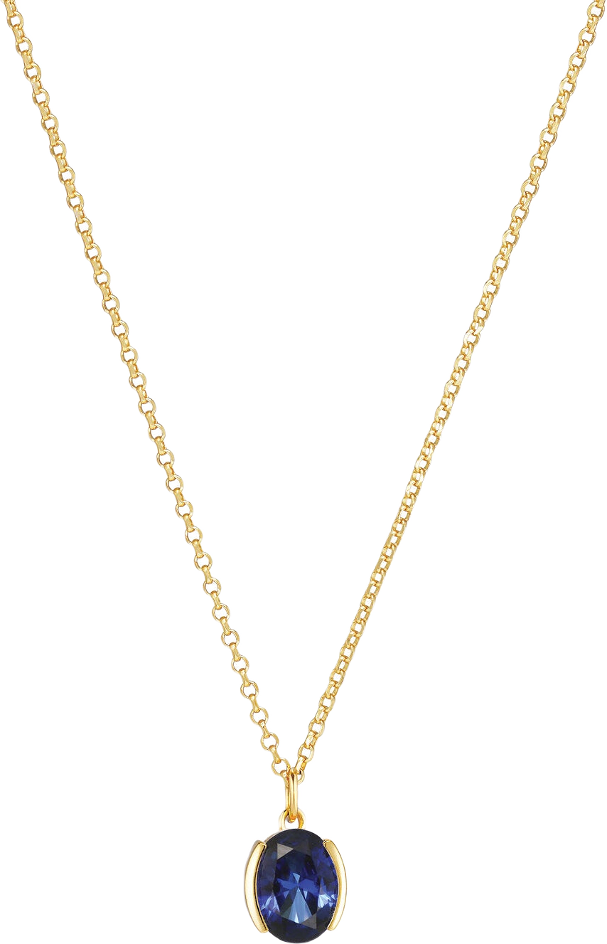 Halsband Ellisse Carezza, från Sif Jakobs Jewellery, i färgen blue.