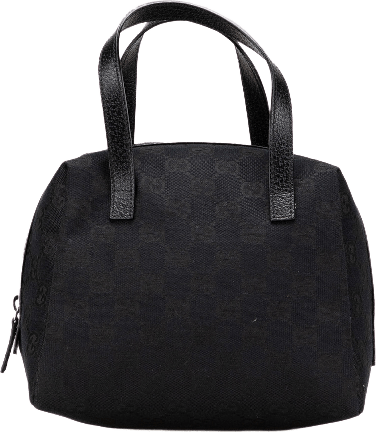 Gucci Mini Gg Canvas Balthus Tofu Bag, från Luxclusif, i färgen svart.