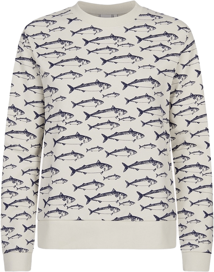 Violette Tröja Makrill Vintage, från emmamalena, i färgen off-white.