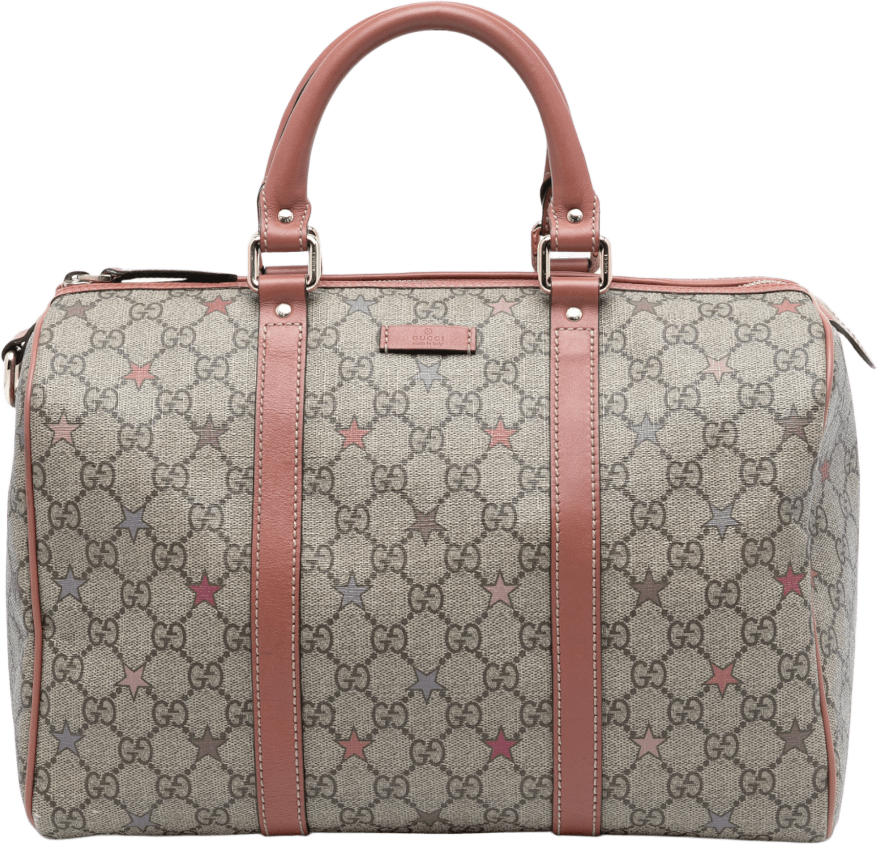 Gucci Medium Gg Supreme Stars Joy Boston Bag, från Luxclusif, i färgen beige.