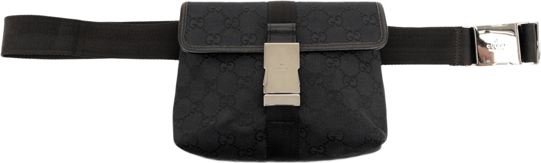 Gucci Gg Canvas Belt Bag, från Luxclusif, i färgen black.