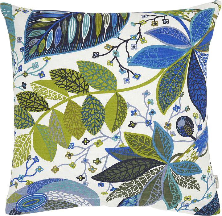 Adam & Eva Kuddfodral, från Svanefors, i färgen blå.