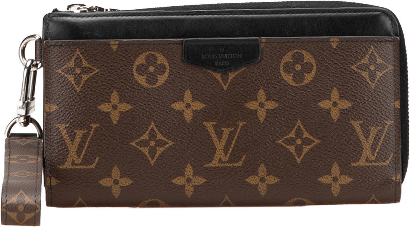 Louis Vuitton Monogram Macassar Zippy Dragonne Wallet