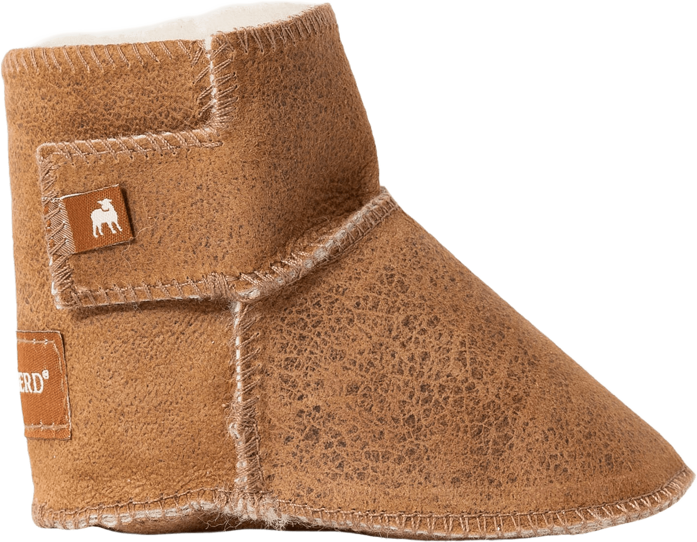 Borås Tofflor, från Shepherd, i färgen antique/cognac.