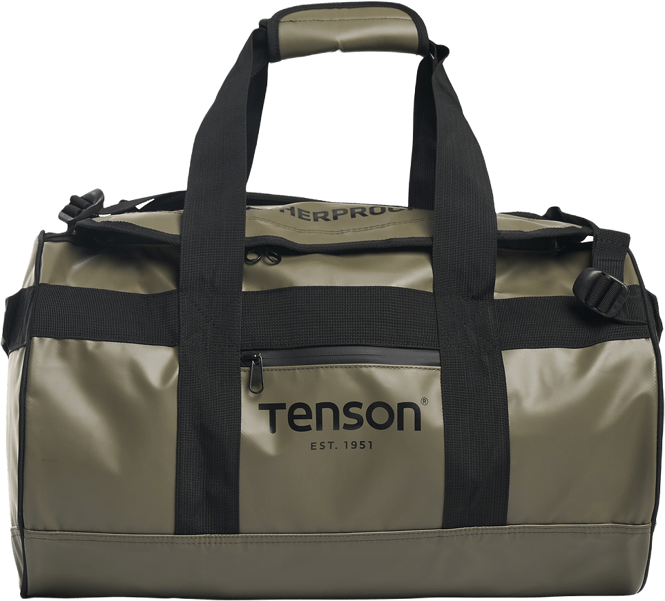 Weatherproof Duffel 35l, från Tenson, i färgen olivgrön.