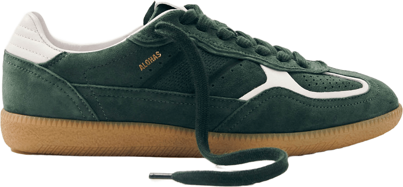 Tb.490 Rife Forest Green Leather Sneakers