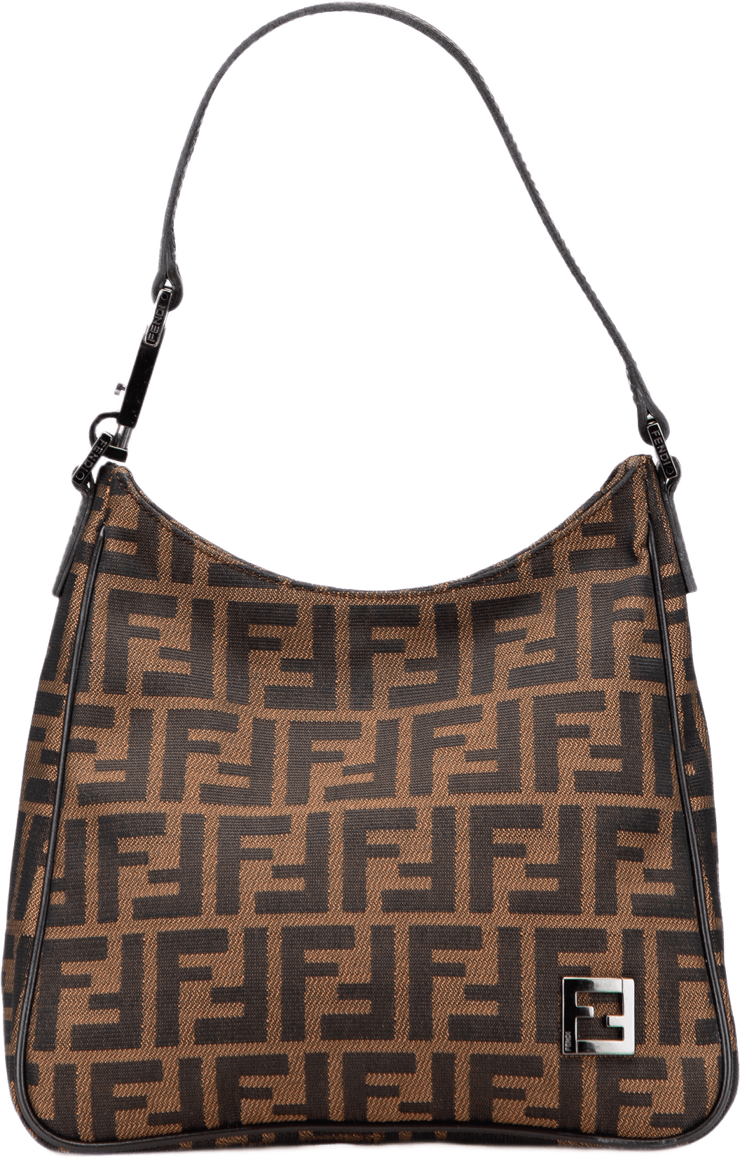 Fendi Zucca Canvas Shoulder Bag, från Luxclusif, i färgen brown.