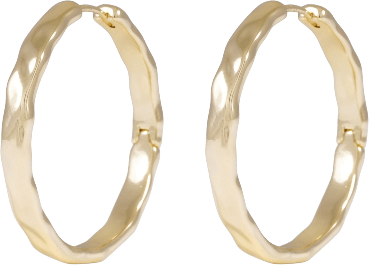 Domino Ring Ear 30mm, från SNÖ of Sweden, i färgen plain g.