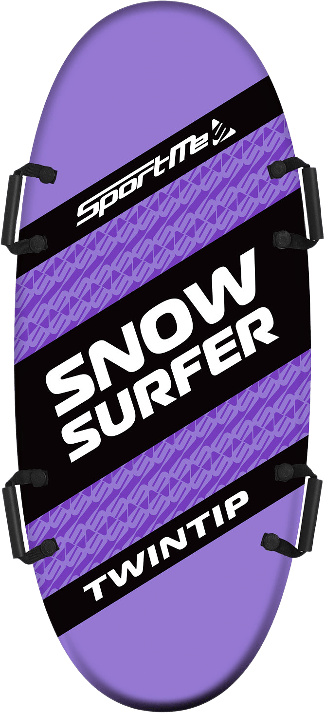 Snowsurfer Twintip, från Sportme, i färgen lila.