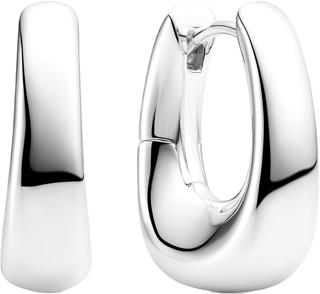 Örhängen Borsa Pianura, från Sif Jakobs Jewellery, i färgen silver.