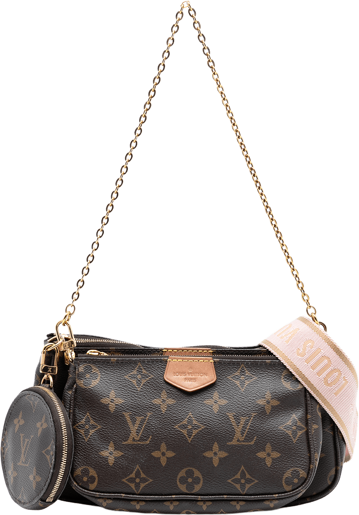 Louis Vuitton Monogram Multi Pochette Accessoires, från Luxclusif, i färgen brown.