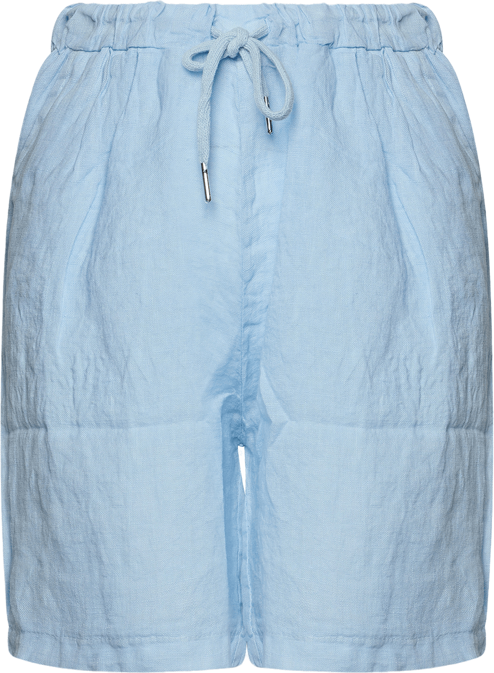 181017, Shorts, Linen - Light Blue