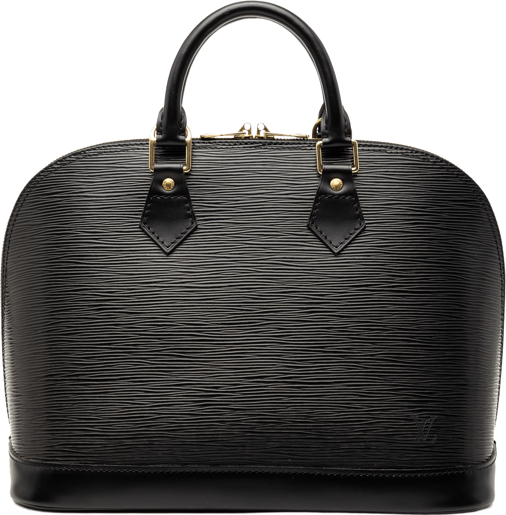Louis Vuitton Epi Alma Pm, från Luxclusif, i färgen black.