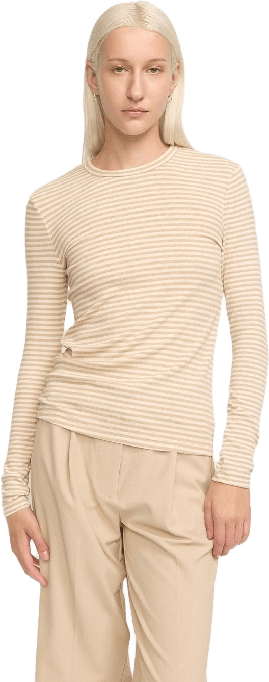 Srfenja Stripe O-neck Top